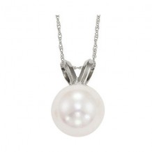 Gems One 14Kt White Gold Pearl (1/2 Ctw) Pendant