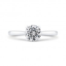 Shah Luxury 14K White Gold Solitaire Engagement Ring (Semi-Mount)