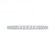 Shah Luxury Round Diamond Half-Eternity Wedding Band In 14K White Gold