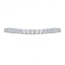 Shah Luxury Round Diamond Wedding Band In 14K White Gold