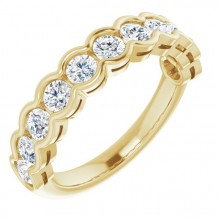 14K Yellow 1 1/8 CTW Diamond Anniversary Band