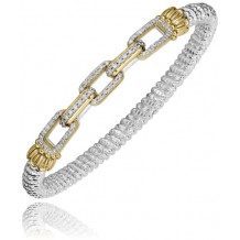 Vahan 14k Gold & Sterling Silver Diamond Bracelet