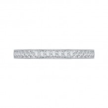 Shah Luxury Round Diamond Half-Eternity Wedding Band In 14K White Gold