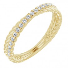 14K Yellow 1/5 CTW Diamond Anniversary Band