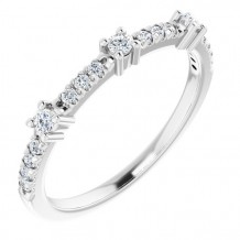 14K White 1/5 CTW Diamond Anniversary Band