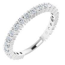 14K White 3/4 CTW Diamond Anniversary Band