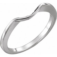 14K White Band