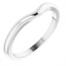 14K White Matching Band