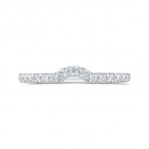 Shah Luxury 14K White Gold Round Diamond Wedding Band