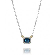 Vahan 14k Gold & Sterling Silver London Blue Topaz Necklace