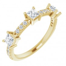 14K Yellow 5/8 CTW Diamond Anniversary Band