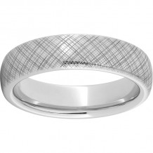 Serinium Domed Band with Tuscany Laser Engraving