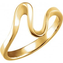 14K Yellow Metal Fashion Ring