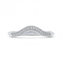 Shah Luxury Round Diamond Wedding Band In 14K White Gold