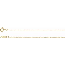 14K Yellow .75 mm Rope 7 Chain