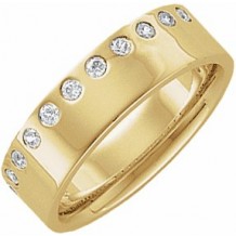 14K Yellow 1/3 CTW Diamond Anniversary Band