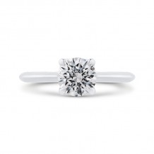 Shah Luxury 14K White Gold Solitaire Engagement Ring (Semi-Mount)