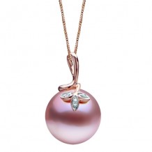 Imperial Pearl 14k Rose Gold Freshwater Pearl Necklace