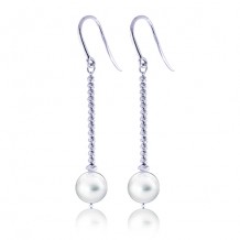 Imperial Pearl Sterling Silver Freshwater Pearl Brilliance Bead Earrings