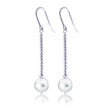 Imperial Pearl Sterling Silver Freshwater Pearl Brilliance Bead Earrings