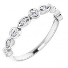 14K White 1/5 CTW Diamond Anniversary Band