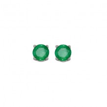 Gems One 14Kt White Gold Emerald (1 Ctw) Earring