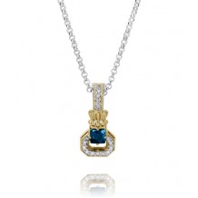 Vahan 14k Gold & Sterling Silver London Blue Topaz Pendant