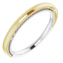 14K White & Yellow Band