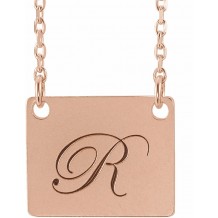 14K Rose Geometric 18 Necklace