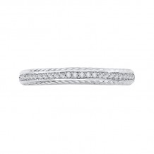 Shah Luxury Round Diamond Half-Eternity Wedding Band In 14K White Gold