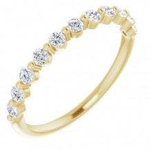 14K Yellow 1/3 CTW Diamond Anniversary Band