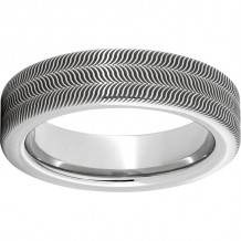 Serinium Pipe Cut Band with Illusion Laser Engraving