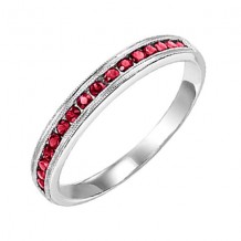 Gems One 14Kt White Gold Ruby (1/3 Ctw) Ring