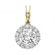 Gems One 14KT Yellow Gold & Diamond Rhythm Of Love Neckwear Pendant   - 7/8 ctw