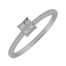 Gems One 10Kt White Gold Diamond(1/5Ctw) Ring