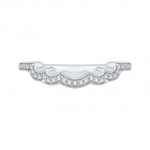 Shah Luxury Round Diamond Half-Eternity Wedding Band In 14K White Gold