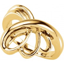 14K Yellow Metal Fashion Ring