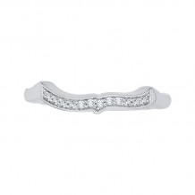 Shah Luxury Round Diamond Wedding Band In 14K White Gold