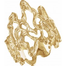 14K Yellow Metal Fashion Ring