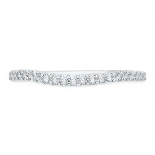 Shah Luxury 18k White Gold Diamond Promezza Wedding Band
