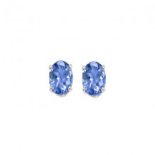 Gems One 14Kt White Gold Tanzanite (1 Ctw) Earring