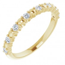 14K Yellow 1/4 CTW Diamond Anniversary Band