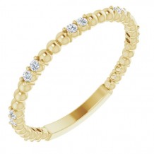 14K Yellow 1/6 CTW Diamond Anniversary Band