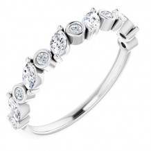 Platinum 3/8 CTW Diamond Anniversary Band