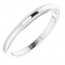 14K White Matching Band