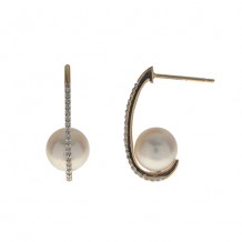 Imperial Pearl 14k Yellow Gold Akoya Pearl Earrings