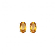 Gems One 14Kt White Gold Citrine (1 Ctw) Earring