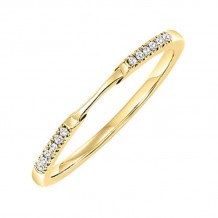 Gems One 14KT Yellow Gold & Diamond Rhythm Of Love Fashion Ring  - 1/10 ctw