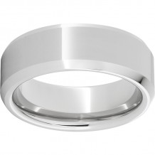 Serinium Beveled Edge Band with a Polish Finish