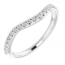 14K White 1/5 CTW Diamond Matching Band